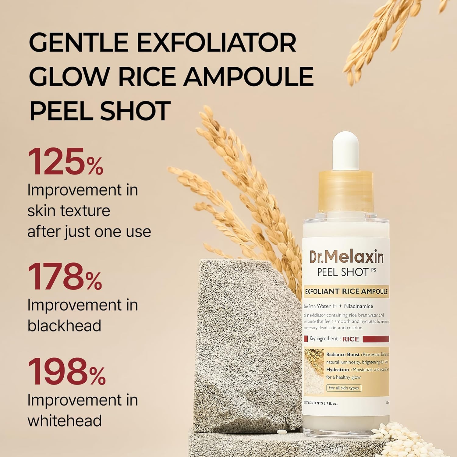 Glow White Rice Peel Ampoule